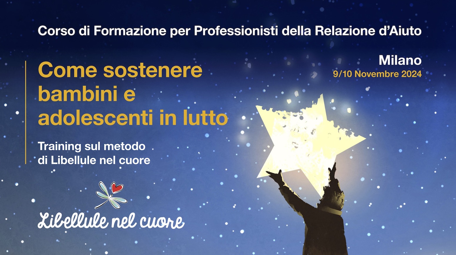 Evento "Come sostenere bambini e adolescenti in lutto" - 9/10 Novembre 2024 - Milano